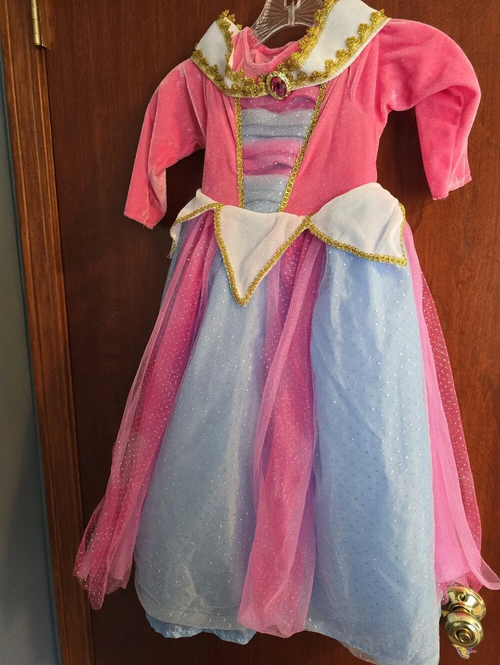 Pink & Light Blue Princess Costume Dress for Kids